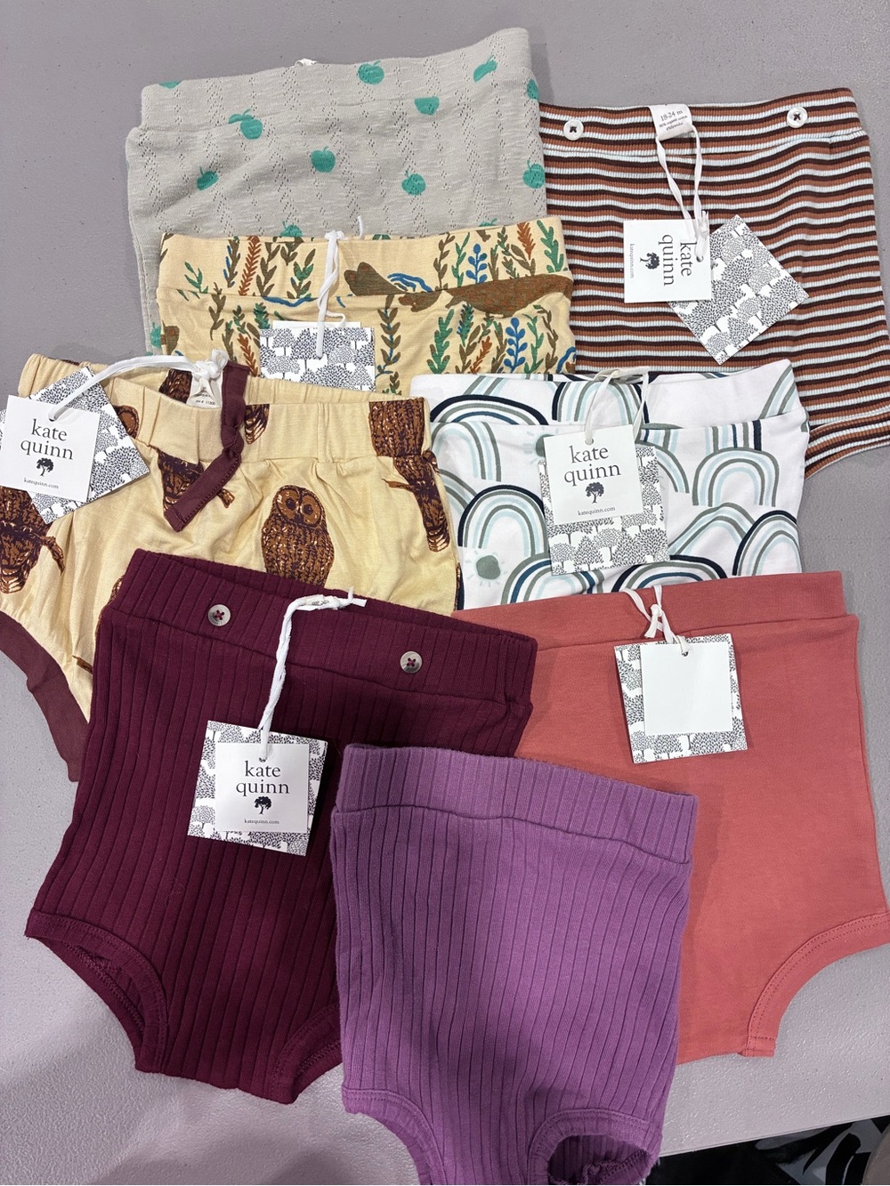 Kate Quinn Organic Baby High-Waist Bloomers - Mixed Colors (Set) 18/24 months